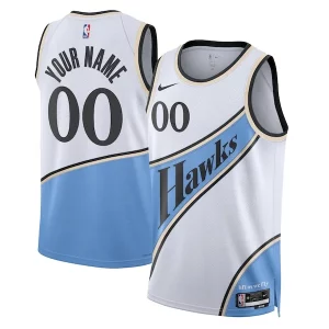 Lussuoso Trendy Atlanta Hawks Nike Unisex 2024/25 Custom Swingman Jersey City Edition White