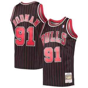 Incantevole Gorgeous Dennis Rodman Chicago Bulls Hardwood Classics Swingman Jersey Black
