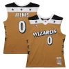 Gorgeous Gilbert Arenas Washington Wizards 2006/07 Hardwood Classics Swingman Jersey Gold