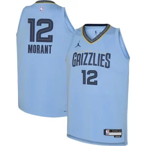 Stupendo Versatile Bellissimo Ja Morant Memphis Grizzlies Jordan Brand Youth Swingman Jersey Statement Edition Light Blue