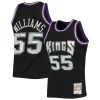 Ottimo Prestigioso Jason Williams Sacramento Kings 2000/01 Hardwood Classics NBA 75th Anniversary Diamond Swingman Jersey Black