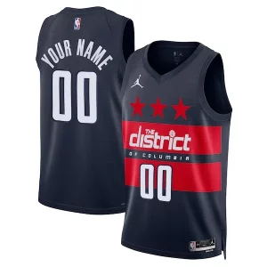 Carino Duraturo Classico Washington Wizards Jordan Brand Unisex 2024/25 Custom Swingman Jersey Statement Edition Navy