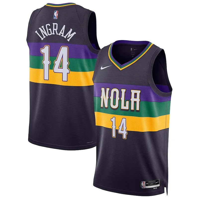 Meraviglioso Robusto Brandon Ingram New Orleans Pelicans Nike Unisex 2022/23 Swingman Jersey City Edition Purple