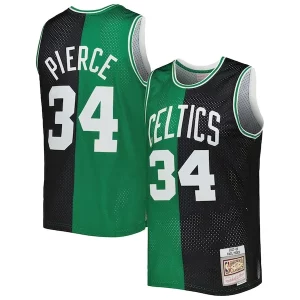 Stupendo Sofisticato Trendy Paul Pierce Boston Celtics Hardwood Classics 2007/08 Split Swingman Jersey Black/Kelly Green