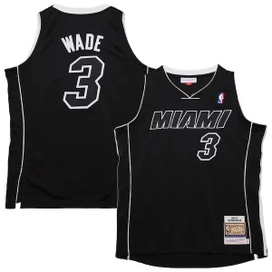 Trendy Attraente Carino Dwyane Wade Miami Heat 2011/12 Hardwood Classics Authentic Jersey Black