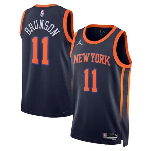 Cool Jalen Brunson New York Knicks Jordan Brand Unisex Swingman Player Jersey Statement Edition Navy