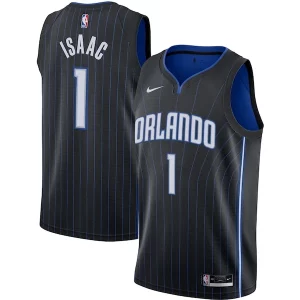 Ottimo Robusto Comodo Jonathan Isaac Orlando Magic Nike Swingman Jersey Black Icon Edition