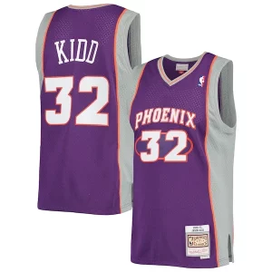 Classico Comodo Lussuoso Jason Kidd Phoenix Suns 2001/02 Hardwood Classics Swingman Jersey Purple