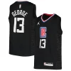 Delizioso Elegante Ottimo Paul George LA Clippers Jordan Brand Youth 2020/21 Swingman Player Jersey Black Statement Edition