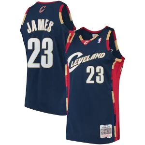 Delizioso LeBron James Cleveland Cavaliers Hardwood Classics Swingman Jersey Navy
