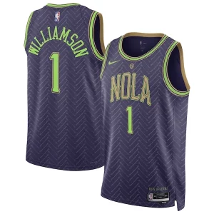 Trendy Fascinante Zion Williamson New Orleans Pelicans Nike Unisex 2024/25 Swingman Player Jersey City Edition Purple