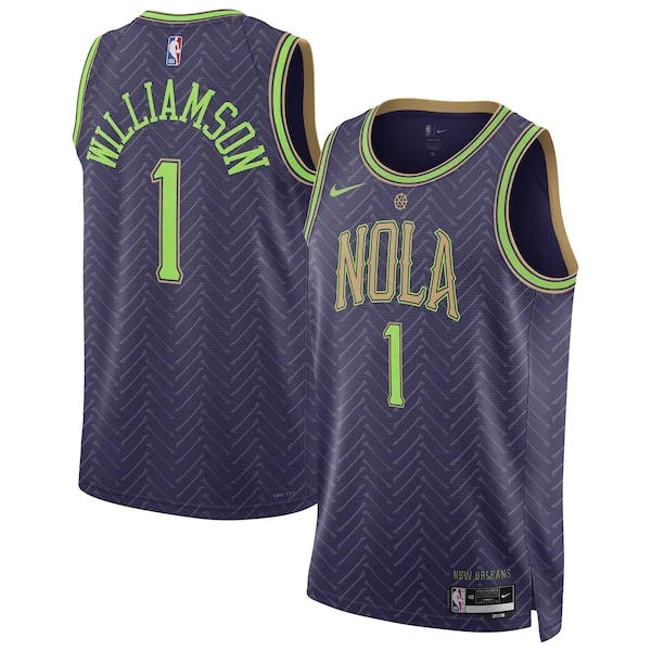Trendy Fascinante Zion Williamson New Orleans Pelicans Nike Unisex 2024/25 Swingman Player Jersey City Edition Purple