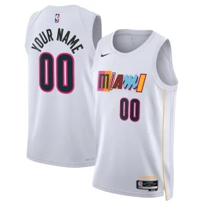 Bellissimo Gorgeous Miami Heat Nike Unisex 2022/23 Swingman Custom Jersey City Edition White
