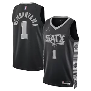 Delizioso Pratico Victor Wembanyama San Antonio Spurs Jordan Brand Unisex Swingman Jersey Statement Edition Black