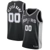 Splendido San Antonio Spurs Nike Swingman Custom Jersey Black Icon Edition