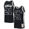Eccezionale Robusto Tim Duncan San Antonio Spurs 1998/99 Hardwood Classics Off Court Swingman Jersey Black