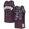 Bellissimo Lussuoso Vince Carter Toronto Raptors Hardwood Classics Off Court Swingman Jersey Purple