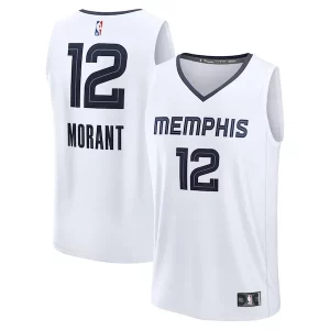 Resistente Eccezionale Delizioso Ja Morant Memphis Grizzlies Fast Break Replica Player Jersey Association Edition White
