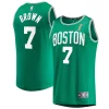Sofisticato Magnifico Lussuoso Jaylen Brown Boston Celtics 2024 NBA Finals Champions Fast Break Replica Player Jersey Kelly Green Icon Edition