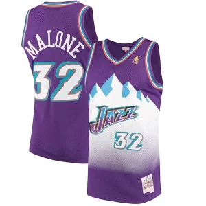 Delizioso Karl Malone Utah Jazz 1996/97 Hardwood Classics Swingman Jersey Purple
