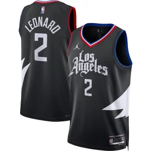 Lussuoso Kawhi Leonard LA Clippers Jordan Brand Unisex Swingman Jersey Statement Edition Black