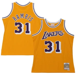 Carino Attraente Kurt Rambis Los Angeles Lakers 1984/85 Swingman Jersey Gold