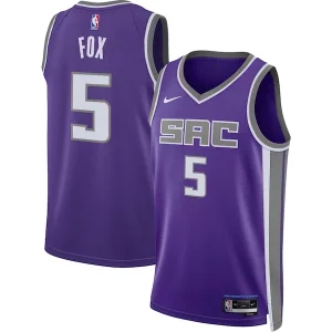 Ottimo Duraturo Cool De'Aaron Fox Sacramento Kings Nike Unisex Swingman Jersey Icon Edition Purple