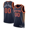 Elegante Ottimo Trendy New York Knicks Jordan Brand Unisex 2022/23 Swingman Custom Jersey Statement Edition Navy