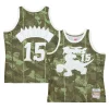 Prestigioso Pratico Vince Carter Toronto Raptors Hardwood Classics 1998/99 Ghost Green Swingman Jersey Camo