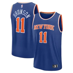 Meraviglioso Trendy Jalen Brunson New York Knicks Fast Break Replica Player Jersey Icon Edition Blue