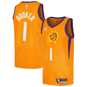 Pratico Delizioso Classico Devin Booker Phoenix Suns Jordan Brand Swingman Player Jersey Statement Edition Orange