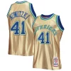 Delizioso Attraente Meraviglioso Dirk Nowitzki Dallas Mavericks 75th Anniversary 1998/99 Hardwood Classics Swingman Jersey Gold