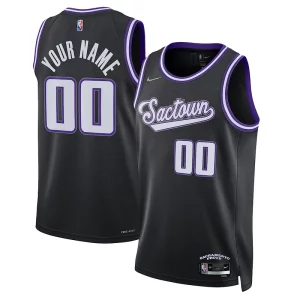 Eccezionale Robusto Sacramento Kings Nike 2021/22 Swingman Custom Jersey City Edition Black
