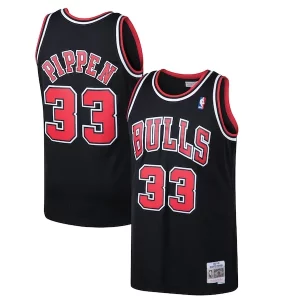 Accattivante Scottie Pippen Chicago Bulls 1997/98 Hardwood Classics Swingman Jersey Black/White
