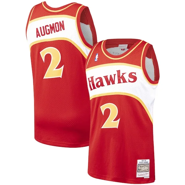 Trendy Carino Stacey Augmon Atlanta Hawks 1991/92 Hardwood Classics Swingman Jersey Red