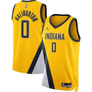Moderno Accattivante Fascinante Tyrese Haliburton Indiana Pacers Jordan Brand Unisex Swingman Jersey Statement Edition Gold