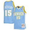 Robusto Carmelo Anthony Denver Nuggets Youth 2003 04 Hardwood Classics Swingman Jersey Powder Blue