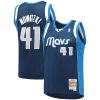 Bellissimo Resistente Carino Dirk Nowitzki Dallas Mavericks 2011/12 Hardwood Classics Swingman Jersey Navy
