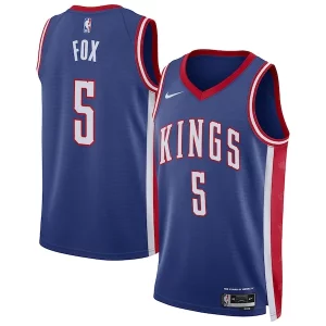 Pratico Prestigioso De'Aaron Fox Sacramento Kings Nike Unisex 2024/25 Swingman Player Jersey City Edition Blue