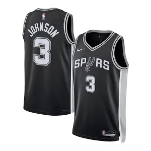 Duraturo Keldon Johnson San Antonio Spurs Nike Unisex Swingman Jersey Association Edition Black