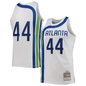 Fantastico Pete Maravich Atlanta Hawks 1970/71 Hardwood Classics Swingman Jersey White