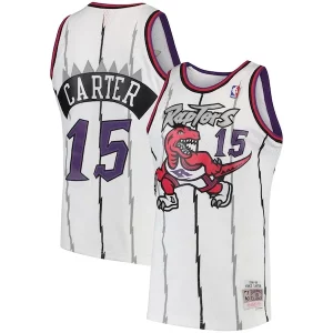 Meraviglioso Vince Carter Toronto Raptors 1998/99 Hardwood Classics Swingman Jersey White/Purple