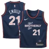 Pratico Joel Embiid Philadelphia 76ers Nike Preschool Swingman Replica Jersey City Edition Navy