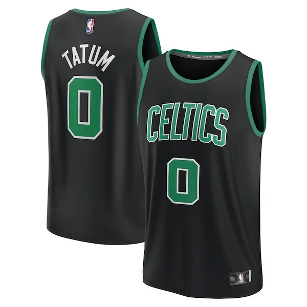 Pratico Lussuoso Fantastico Jayson Tatum Boston Celtics Fast Break Replica Player Jersey Statement Edition Black