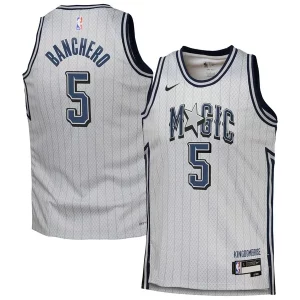 Duraturo Bellissimo Ottimo Paolo Banchero Orlando Magic Nike Youth 2024/25 Swingman Player Jersey City Edition Silver