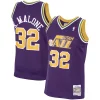 Fascinante Karl Malone Utah Jazz 1991/92 Hardwood Classics Swingman Jersey Purple