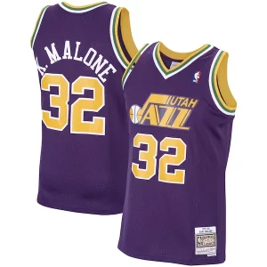 Fascinante Karl Malone Utah Jazz 1991/92 Hardwood Classics Swingman Jersey Purple