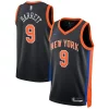Bellissimo Raffinato Duraturo RJ Barrett New York Knicks Nike Unisex 2022/23 Swingman Jersey City Edition Black