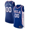 Accattivante Prestigioso Philadelphia 76ers Nike 2021/22 Diamond Authentic Custom Jersey Icon Edition Royal