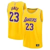 Lussuoso LeBron James Los Angeles Lakers Youth Fast Break Replica Player Jersey Icon Edition Gold